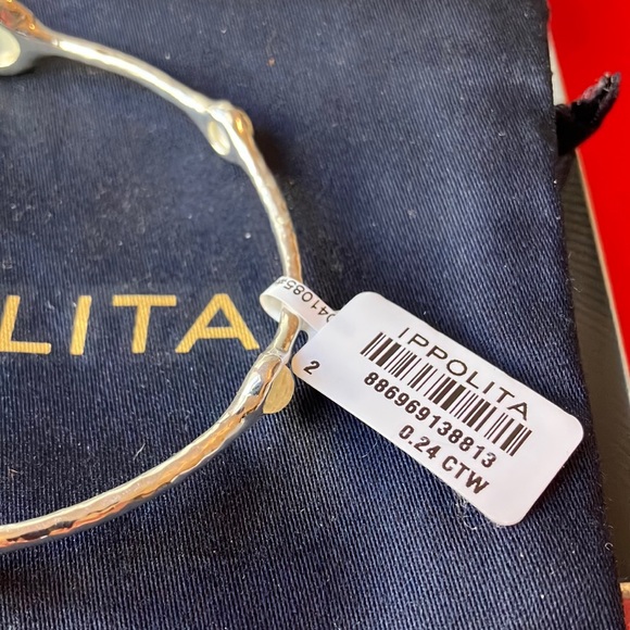 Ippolita Stella Diamond & Mother-Of-Pearl 6 Station Rock Candy Bangle Bracelet - Picture 9 of 10